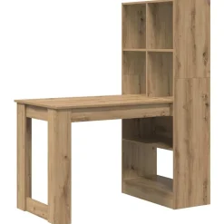 vidaXL Mobiliario De Oficina-Escritorio con estante Roble artesanal 122 x 67 x 145 cm