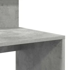 vidaXL Escritorio con estante Gris Concreto 90 x 48 x 101,5 cm Gris hormig&oacute;n Outlet