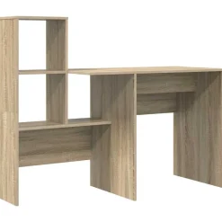 vidaXL Mobiliario De Oficina-Escritorio con estante 131,5 x 50 x 106,5 cm