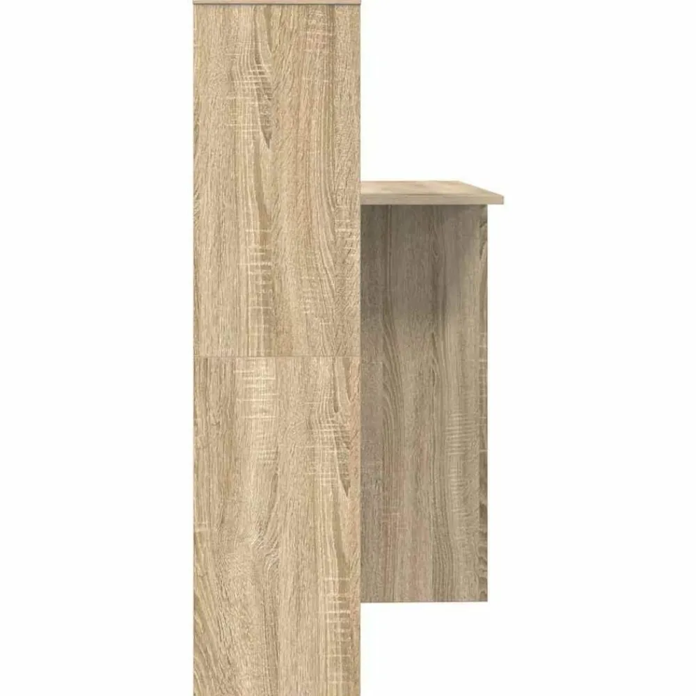 vidaXL Mobiliario De Oficina-Escritorio con estante 131,5 x 50 x 106,5 cm
