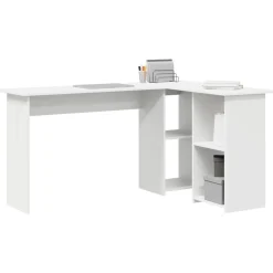vidaXL Mobiliario De Oficina-Escritorio con estante 142 x 102 x 73 cm Madera de ingeniería