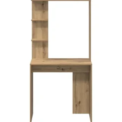 vidaXL Escritorio con estante Roble artesanal 78,5 x 37 x 154,5 cm Roble artisan Clearance