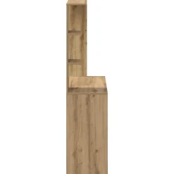 vidaXL Escritorio con estante Roble artesanal 78,5 x 37 x 154,5 cm Roble artisan Clearance