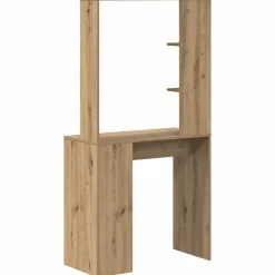 vidaXL Escritorio con estante Roble artesanal 78,5 x 37 x 154,5 cm Roble artisan Clearance