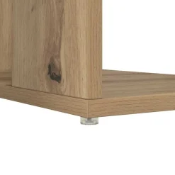 vidaXL Mobiliario De Oficina-Escritorio con estante Roble artesanal 130 x 50.5 x 75 cm
