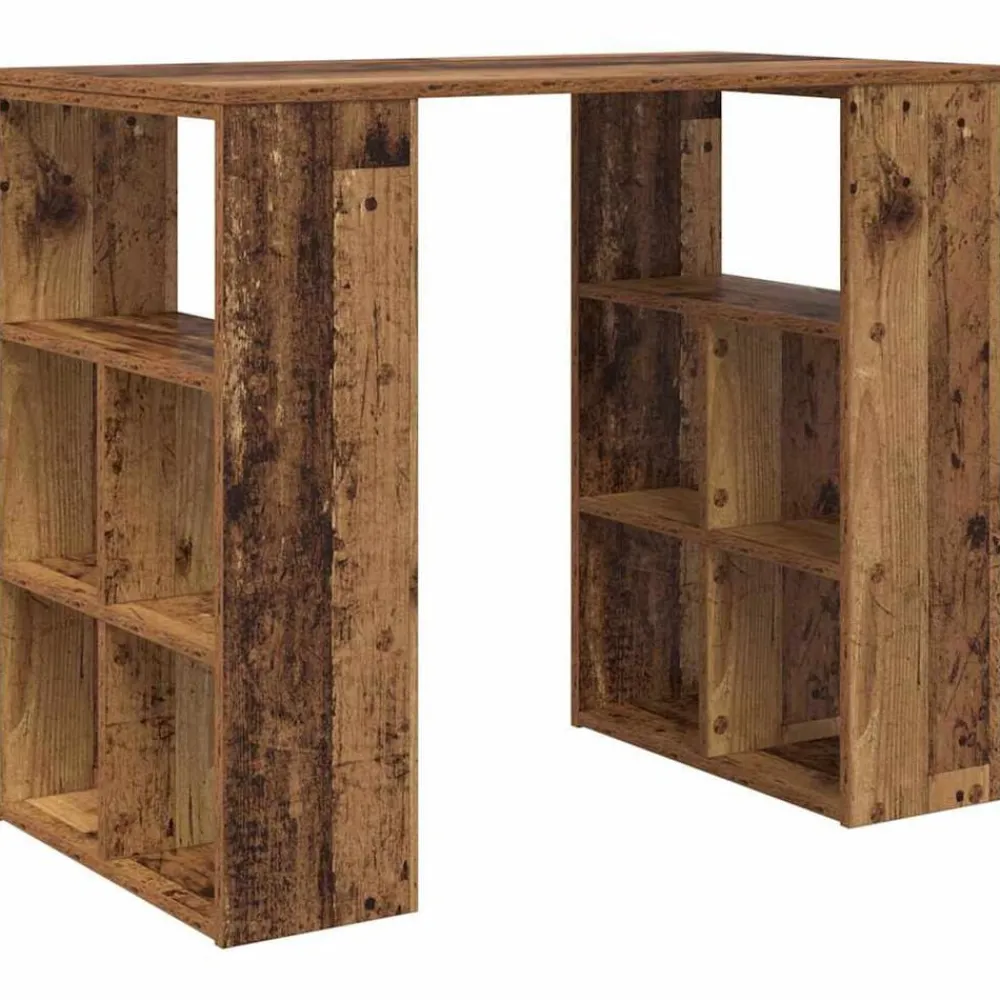 vidaXL Mobiliario De Oficina-Escritorio con estante 90 x 50 x 75 cm