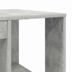 vidaXL Escritorio con estante Gris Concreto 130 x 50.5 x 75 cm Gris hormig&oacute;n