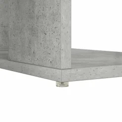 vidaXL Escritorio con estante Gris Concreto 130 x 50.5 x 75 cm Gris hormig&oacute;n