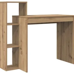 vidaXL Mobiliario De Oficina-Escritorio con estante Roble artesanal 100 x 40 x 90 cm