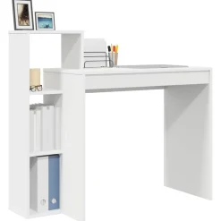 vidaXL Mobiliario De Oficina-Escritorio con estante 100 x 40 x 90 cm Madera de ingeniería
