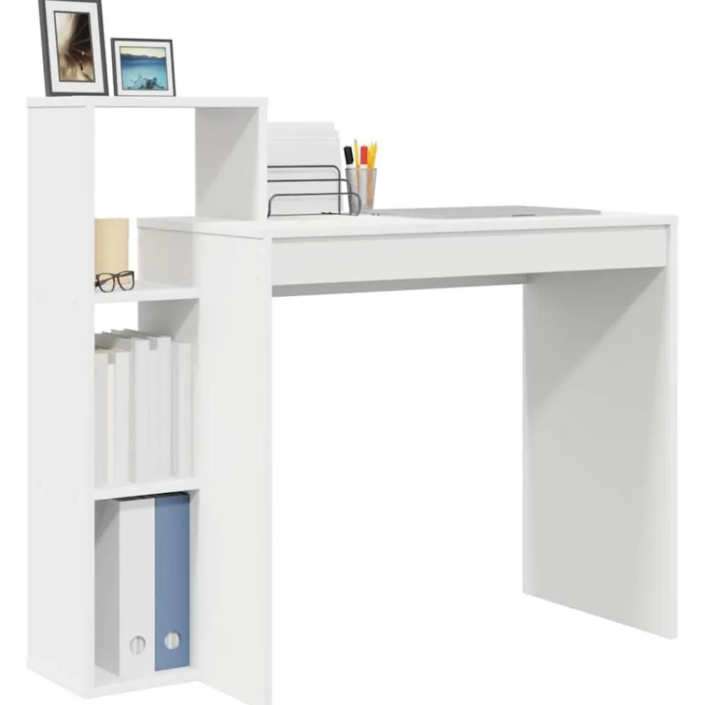 vidaXL Mobiliario De Oficina-Escritorio con estante 100 x 40 x 90 cm Madera de ingeniería