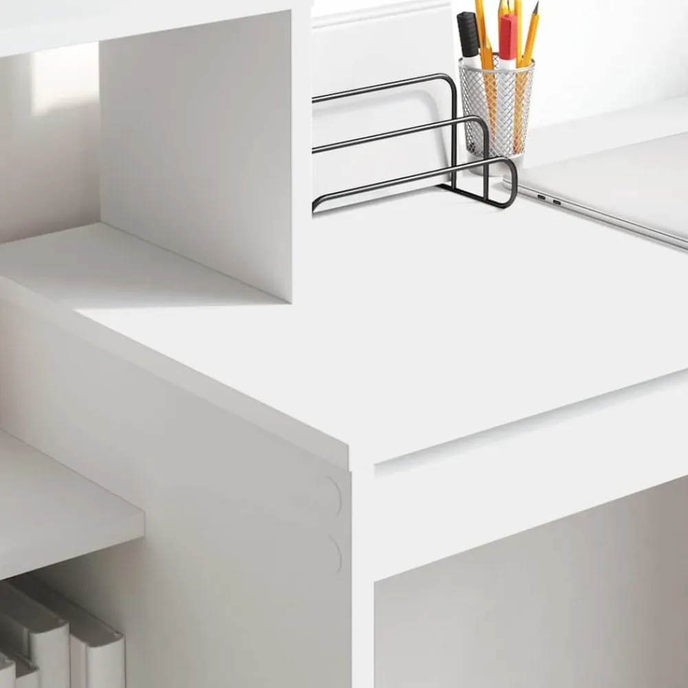 vidaXL Mobiliario De Oficina-Escritorio con estante 100 x 40 x 90 cm Madera de ingeniería