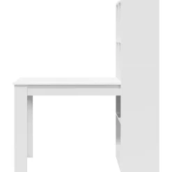 vidaXL Mobiliario De Oficina-Escritorio con estante 122 x 67 x 145 cm Madera de ingeniería