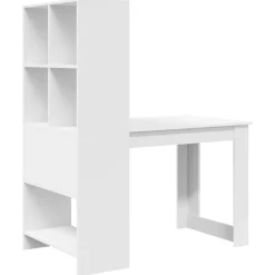 vidaXL Mobiliario De Oficina-Escritorio con estante 122 x 67 x 145 cm Madera de ingeniería