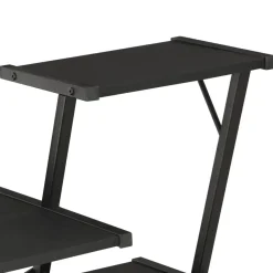 vidaXL Escritorio con estantería 116x50x93 cm Negro Online