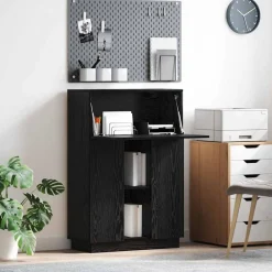 vidaXL Mobiliario De Oficina-Escritorio con estante 71.5 x 31.5 x 106.5 cm