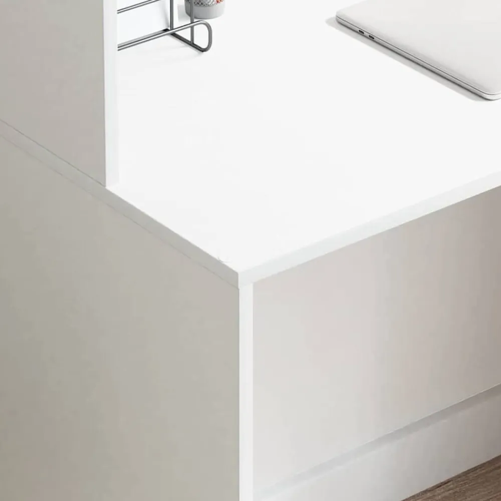 vidaXL Mobiliario De Oficina-Escritorio con estante 102 x 50 x 124 cm Madera de ingeniería