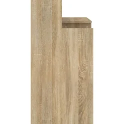 vidaXL Mobiliario De Oficina-Escritorio con LED madera contrachapada 97x45x90cm