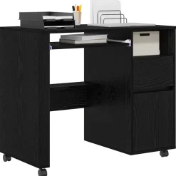 vidaXL Mobiliario De Oficina-Escritorio con Ruedas con cajón 91 x 50 x 77 cm