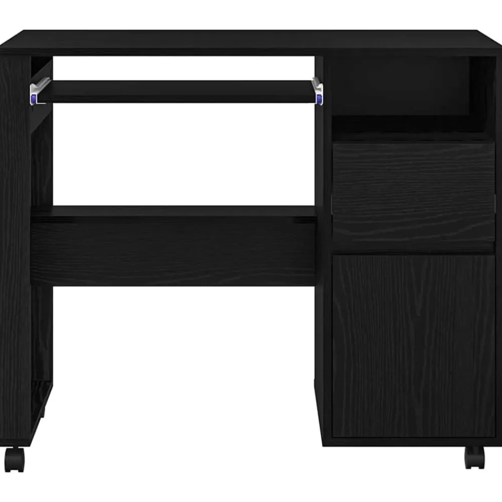 vidaXL Mobiliario De Oficina-Escritorio con Ruedas con cajón 91 x 50 x 77 cm