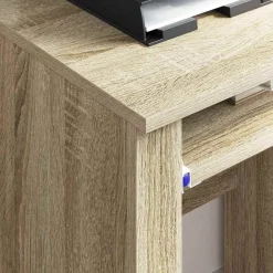 vidaXL Escritorio con Ruedas con cajón 91 x 50 x 77 cm Roble Sonoma Clearance