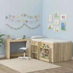 vidaXL Escritorio de Cama 100 x 45 x 75 cm Roble Sonoma Clearance
