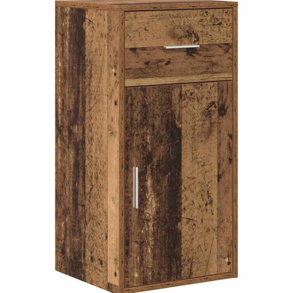 vidaXL Escritorio de Esquina con cajón Madera vieja 102 x 88 x 75 cm Madera envejecida Hot