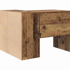 vidaXL Escritorio de Esquina con cajón Madera vieja 102 x 88 x 75 cm Madera envejecida Hot