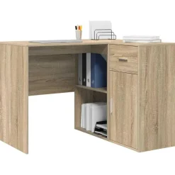 vidaXL Mobiliario De Oficina-Escritorio de Esquina con cajón 102 x 88 x 75 cm
