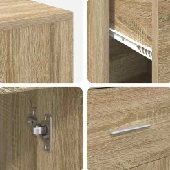vidaXL Mobiliario De Oficina-Escritorio de Esquina con cajón 102 x 88 x 75 cm