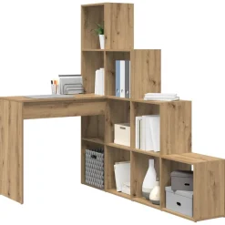 vidaXL Escritorio de Esquina Roble artesanal 101,5 x 149,5 x 149,5 cm Roble artisan Outlet