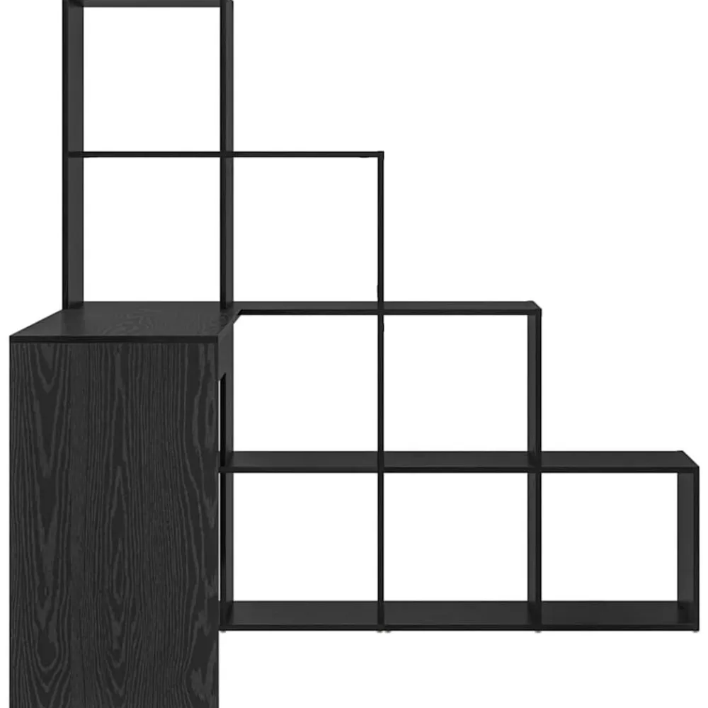 vidaXL Escritorio de Esquina 101,5 x 149,5 x 149,5 cm Roble negro Clearance