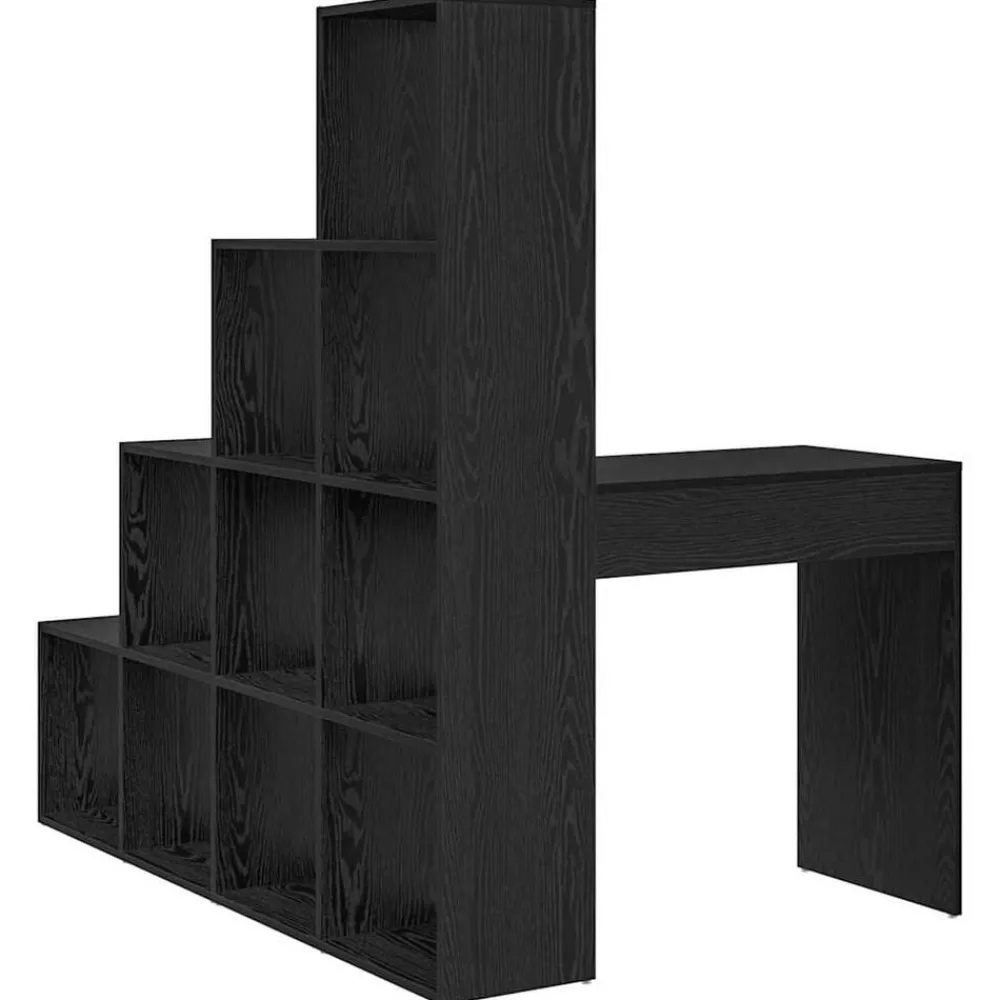 vidaXL Escritorio de Esquina 101,5 x 149,5 x 149,5 cm Roble negro Clearance