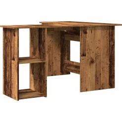 vidaXL Mobiliario De Oficina-Escritorio de esquina madera contrachapada madera vieja