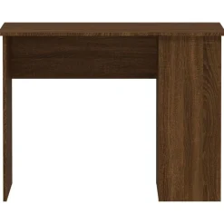 vidaXL Mobiliario De Oficina-Escritorio de madera contrachapada marrón roble 100x55x75 cm