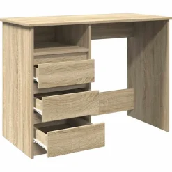 vidaXL Mobiliario De Oficina-Escritorio de madera de ingeniería 102x50x75 cm
