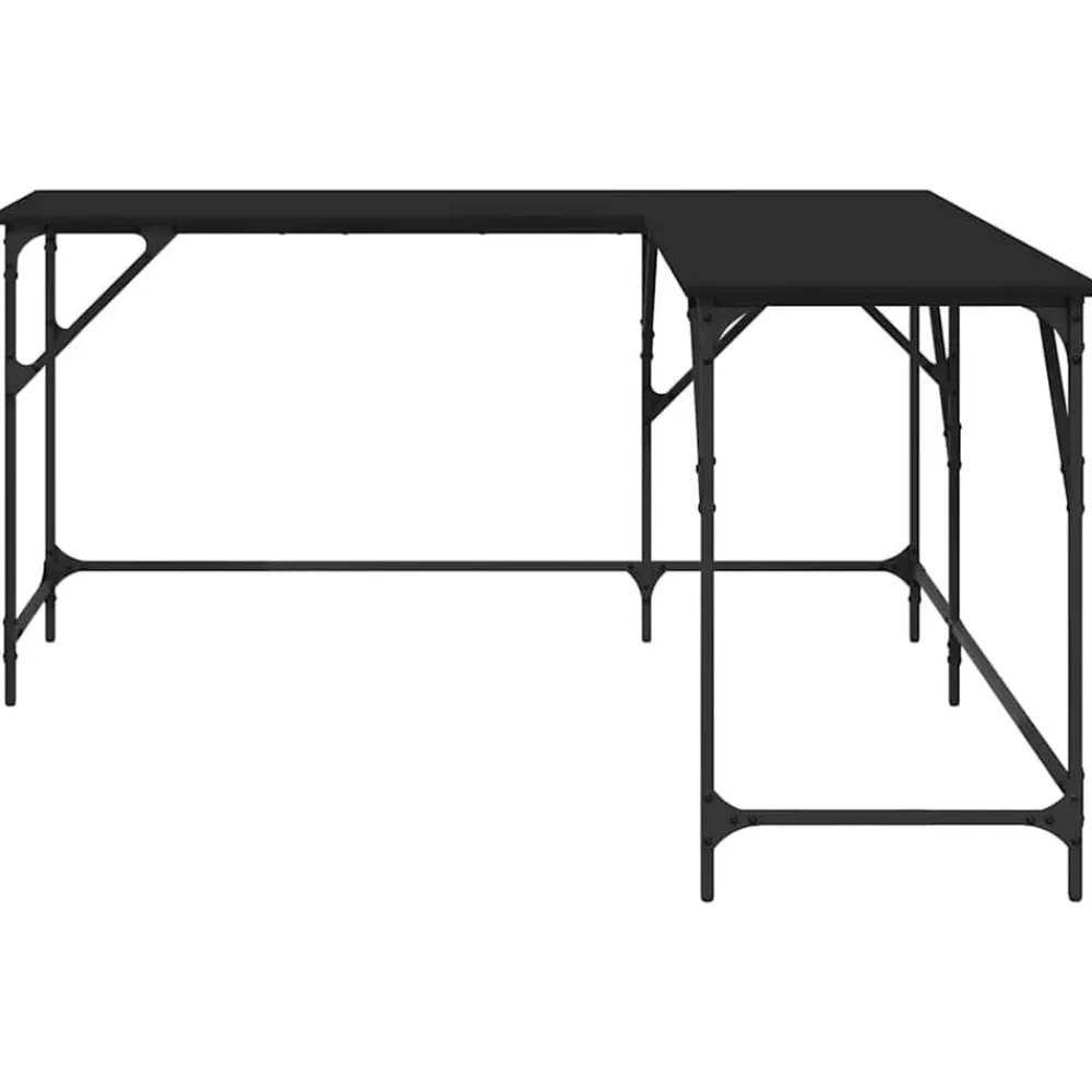 vidaXL Mobiliario De Oficina-Escritorio de madera de ingeniería 149x149x75 cm