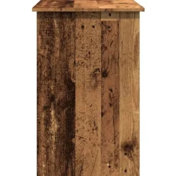 vidaXL Mobiliario De Oficina-Escritorio de madera de ingeniería envejecida 100x50x76 cm