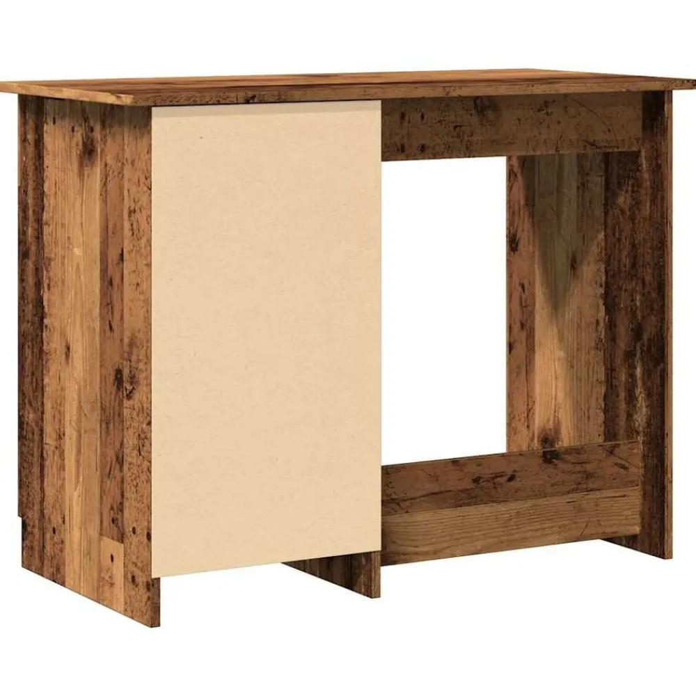 vidaXL Mobiliario De Oficina-Escritorio de madera de ingeniería envejecida 100x50x76 cm