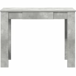 vidaXL Mobiliario De Oficina-Escritorio de madera contrachapada gris hormigón 100x45x75 cm