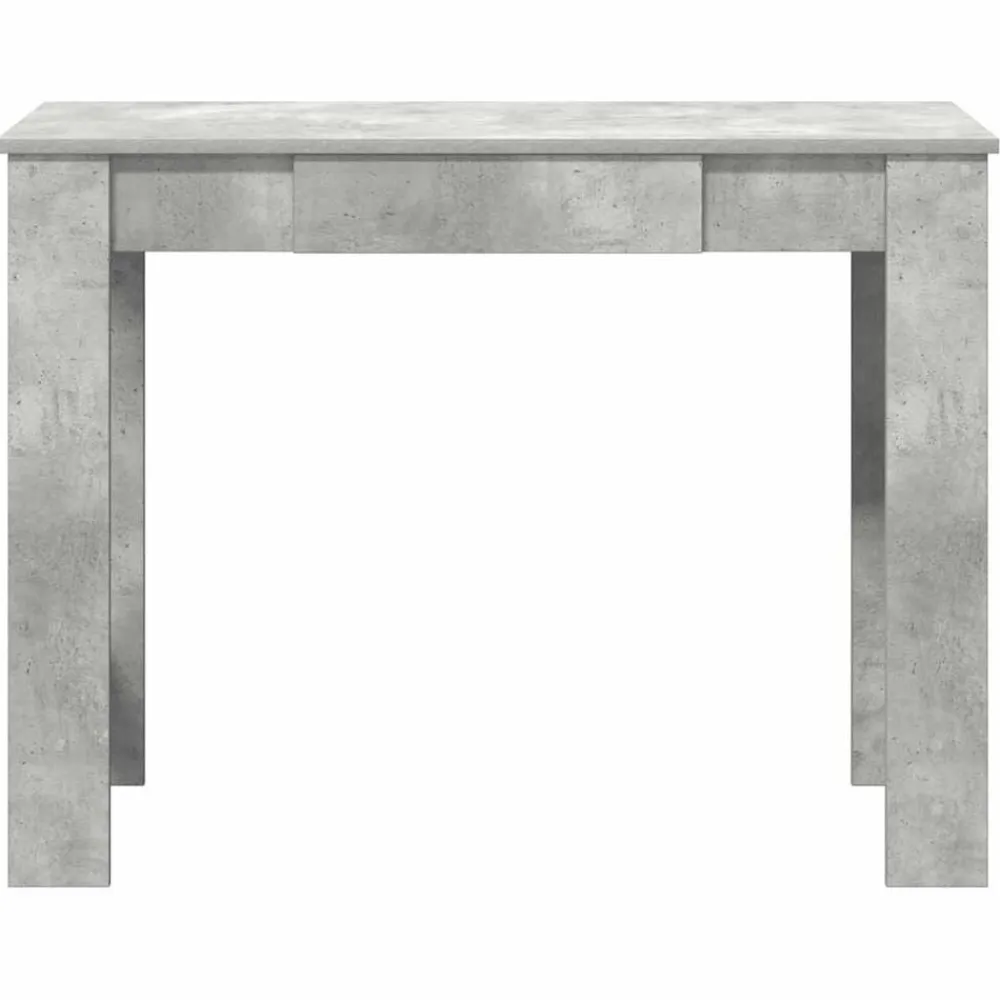 vidaXL Mobiliario De Oficina-Escritorio de madera contrachapada gris hormigón 100x45x75 cm