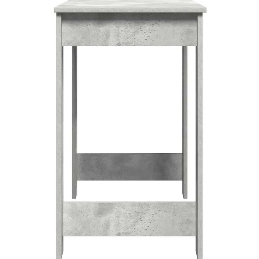 vidaXL Mobiliario De Oficina-Escritorio de madera contrachapada gris hormigón 100x45x75 cm