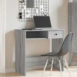 vidaXL Mobiliario De Oficina-Escritorio de madera contrachapada 80x40x75 cm