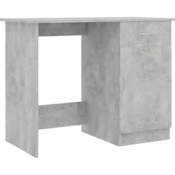 vidaXL Escritorio de madera contrachapada gris hormigón 100x50x76 cm Gris hormig&oacute;n Online