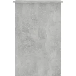vidaXL Escritorio de madera contrachapada gris hormigón 100x50x76 cm Gris hormigón Online
