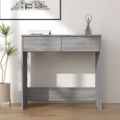 vidaXL Mobiliario De Oficina-Escritorio de madera contrachapada 80x40x75 cm