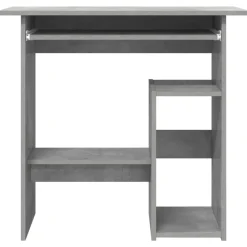 vidaXL Escritorio de madera contrachapada gris hormigón 80x45x74 cm Gris hormig&oacute;n