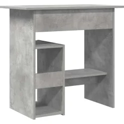 vidaXL Escritorio de madera contrachapada gris hormigón 80x45x74 cm Gris hormig&oacute;n