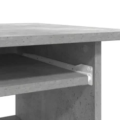 vidaXL Escritorio de madera contrachapada gris hormigón 80x45x74 cm Gris hormig&oacute;n