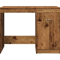 vidaXL Escritorio de madera de ingeniería envejecida 100x50x76 cm Madera antigua Sale